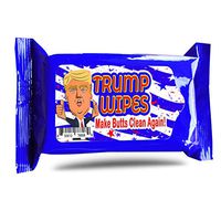 Trump Wipes - Funny Moist Wipes for Teens and Adults - Alcohol-Free, Antibacterial, Travel Size