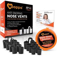 Wooppa Snoring Solution - Anti Snoring Solutions - Anti Snoring Devces - Snore Aids - Nose Vents - Snore Nasal Dilators - 8 Pack - Snore Stopper Set - Reduce Snoring - Stop Snoring