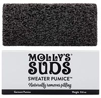 Molly's Suds Sweater Pumice, Naturally Removes Pilling from Garments, 0.6 oz