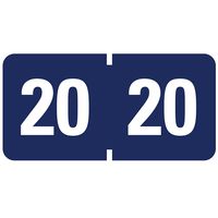 Smead ETYJ Color-Coded Year Labels, 2020, Dark Blue 500 Labels per Roll (68320)
