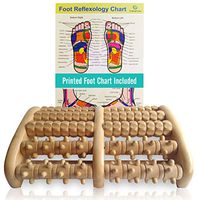 TheraFlow (XL) Dual Foot Massager Roller - Relax, Relieve Foot Pain, Plantar Fasciitis. 2019 Enhanced Model. Laminated Foot Chart and Detailed Instructions Included. Stress Relief. Relaxation Gift