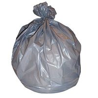 Boardwalk 3858SEH Extra-Extra-Heavy Grade Can Liners, 38 x 58, 60-Gallon, 1.1 Mil, Gray (4 Rolls of 25)