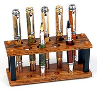 Bocote and Ebony Upright Stand - 9 Pen