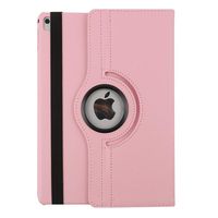 Jennyfly iPad Pro 12.9 2017 PU Leather Case,360 Degree Rotating Protective Cover,PU Protective Stand Case for 2015/2017 New iPad - Pink