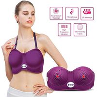 Carrefy Electric Breast Massager Bra, Heating Chest Enlargement Stimulator, USB Rechargeable Vibration Massage Enhancer, Accelerate The Circulation Relieve Pain, for Woman Pain Relief