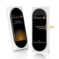 Langogo Genesis Pocket AI Translator with Global Mobile Hotspot, 100+ Languages Instant Two-Way Voice Translator Device and Transcription Recorder, Integrated eSIM, 3.1inch Retina Display, White