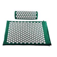 Hi Suyi Acupressure Set Massage Mat and Pillow Bed of Nails Yoga Bed Mattress for Pain Relief Relieves Stress Back Neck Scalp and Wellness