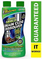 Green Gobbler GGDIS2CH32 Dissolve Liquid Hair & Grease Clog Remover/Drain Opener/Drain Cleaner/Toilet Clog Remover (31 OZ.) 2 Pack