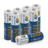 QBLPOWER AA NiCD 1000mAh 1.2V Rechargeable Batteries for Solar Lights, Garden Lights, Remotes, Mice (8 PCS)