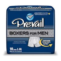 Prevail Boxers for Men-Size Large/XLarge Waist Size 38"-64" - Pack of 10