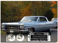 Custom Autosound Stereo Compatible 1963-1964 Cadillac, USA-630 II High Power 300 watt AM FM Car Stereo/Radio with Auxiliary Input