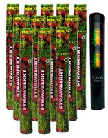 Herb Airtight Tube Pocket Protector with Cyclones Strawberry Hemp Cones 12 Count DC Crafts Nation- Rasta Skull