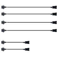 HuDieM Extension Cable Wire Cord Set for LED Accent Light Multicolor Neon Strip (2Pcs 19.69inches, 4Pcs 39.37inches)