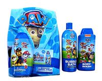 Paw Patrol bath bundle: Hooded Towel, bubble bath, shower gel shampoo & Body Wash