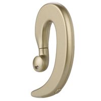 Saying Fish-Shaped Portable Bluetooth V5.0 Headphone, Bluetooth Headphone, Wireless Sport Earbud 4 Hours Talking Time HD Microphone Bluetooth Headset One Piece (Gold)