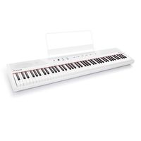 Alesis Recital White | All White 88-Key Digital Piano / Keyboard with Full-Size Semi-Weighted Keys, Power Supply, Built-In Speakers and 5 Premium Voices