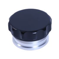 HiwowSport 2inches Billet Aluminium Alloy Fuel Cap Weld On Filler Neck And Oil Tank Cap Black Color