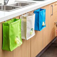 AMAZZANG-Kitchen Cupboard Garbage Hanging Storage Bag Home Bathroom Holder Organizer(random color)