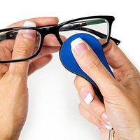 Gwee - Keyring, Magnetic Microfiber Eyeglass Cleaning Cloth, Perfect for Wiping Glasses and Touchscreens, Includes Keyring for Easy Access, Ultra-Fresh Antimicrobial Protection, Royal Blue 2-Pack