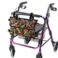 GUOER Walker Bag Suitable for Multiple Walking Aids Rollator Bag Multi-Size Multiple Colors (9.8Wx15.7L in,Color9807)