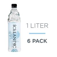 Icelandic Glacial Natural Spring Alkaline Water, 1 Liter (6 Count)