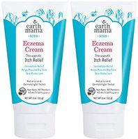 Earth Mama Earth Mama Kids Eczema Cream | Immediate Therapeutic Itch Relief - Steroid, Fragrance & Artificial Preservative-Free, 3-Ounce Tube, (2-Pack)