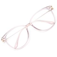 Gaoye Computer Blue Light Blocking Glasses Women/Men,Spring Hinge TR90 Lightweight Frame Anti Glare UV Lens - 0.0 Diopter (Pink Frame/Transparent Lens)