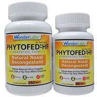 Sinus Relief Nasal Decongestant PHYTOFED-HF Natural Nasal Decongestant - 340 Total Tablets #3402