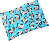 Microwavable Corn Filled Heating Pad and Cold Pack/Washable 100% Cotton Cover (7.5"Wx11"L, Turquoise Owls)