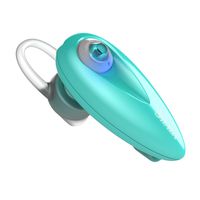 SHABA Wearable Bluetooth Earbuds, Invisible in Ear Wireless Headset V4.1 Noise Cancellation Microphone and Earphone with Detachable Lanyard for iOS and Android Cell Phones (Blue)