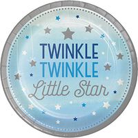 One Little Star Boy Paper Plates, 24 ct