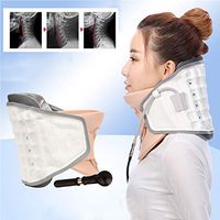 Neck Traction Device Inflatable Cervical Neck Traction Massage Therapy Device Adjustable Neck Stretcher,White