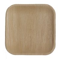 Table To Go 50-Piece Palm Leaf Square Salad Plates, 7-Inch