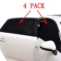 Car Window Shade -4 PACK- Car Sun Shade for Baby Car Side Rear Sun Shade Front Window Sunshade for Cars Trucks & SUVs