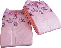 2 Diapers - DC Amor - Medium/Large - All Pink Theme! Plastic-Backed Adult Baby (No Scent, Small)