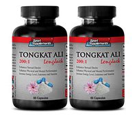 Testosterone Booster Prime Male - TONGKAT ALI Root Extract 200:1 400mg - LONGJACK - Tongkat ali Root Capsules - 2 Bottles 120 Capsules