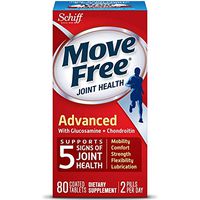 Move Free Triple Strength Glucosamine Chondroitin and Hyaluronic Acid Joint Supplement, 80 Count