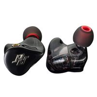 TENHZ P4 PRO 4BA in Ear Monitor Earbuds,Four Balanced Armature Wired Earphones,Noise canceling headbuds,MMCX Cable,High Res Earbuds,Professional IEM Earphones,for iPhone Android（Black）