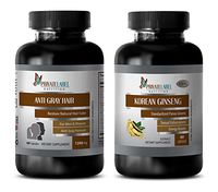 antiaging Vitamin - Grey Hair - Korean Ginseng - red maca Root Natural - (2 Bottles Combo)