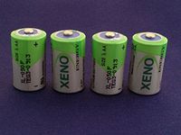 WallEc(TM) (Pack of 4) XENO XL050 XL-050F 1/2 AA Size 3.6V Lithium Battery
