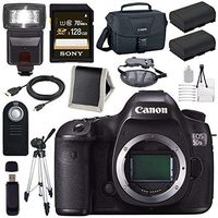 Canon EOS 5DS-R 5DSR DSLR Camera + LPE-6 Lithium Ion Battery + Canon 100ES EOS shoulder bag Bundle 3
