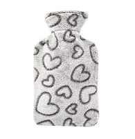 Lovely Classic Pattern Rubber Hot Water Bottle/Hand Warmer+Wool Cover, 500 ML