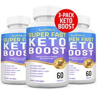 (3-Pack) Super Fast Keto Boost Pills BHB Ketogenic Supplement 180 Count Mega 800mg Exogenous Ketones Ketosis for Men Women