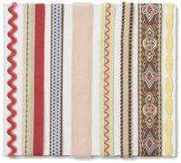 BASIC GREY Rolls of Ribbon 8 Per Package, Urban Couture