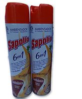 SAPOLIO 6 in 1 Air Freshener Antitobacco Fragrance 12.2 fl oz Pack of 2
