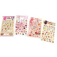 4 Sheets Decorative Puffy Adhesive Sticker Kids Craft Scrapbooking Stickers #C
