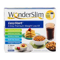 WonderSlim EasyStart 3-Day Premium Weight Loss Kit with 21 Meals, Daily Meal Plan, and Shaker Bottle