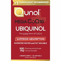 Qunol MEGA Ubiquinol CoQ10 Softgels, 60 ct. (Pack of 2)