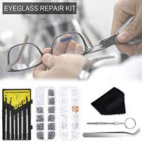 Eyeglass Repair Kit,120 PCS Eyewear Nose Pads Set Glasses Screws and Screwdrivers for Glasses,Eyeglasses and Sunglasses Repair