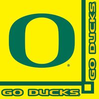20-Count Paper Beverage Napkins, Oregon Ducks